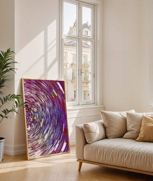 Dynamisches Spiralmuster mit lebendigen Farben