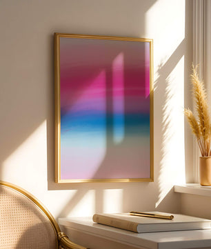 Vibrant Gradient with Pink and Blue Hues