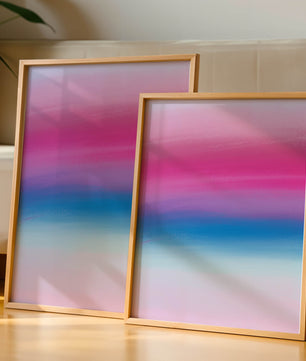 Vibrant Gradient with Pink and Blue Hues