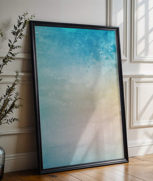 Fondo de acuarela pastel con degradado azul y beige