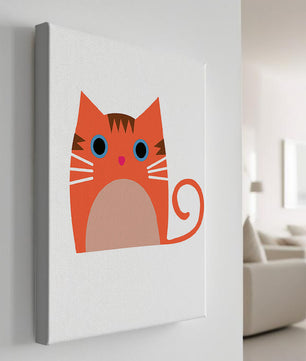 Cute Cat Illustration with Bright Colors and Whimsical Design - Mi tienda