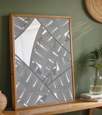 Detailed Abstract Geometric Pattern with Interwoven Stripes