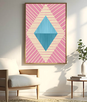 Composition géométrique abstraite avec des couleurs pastel