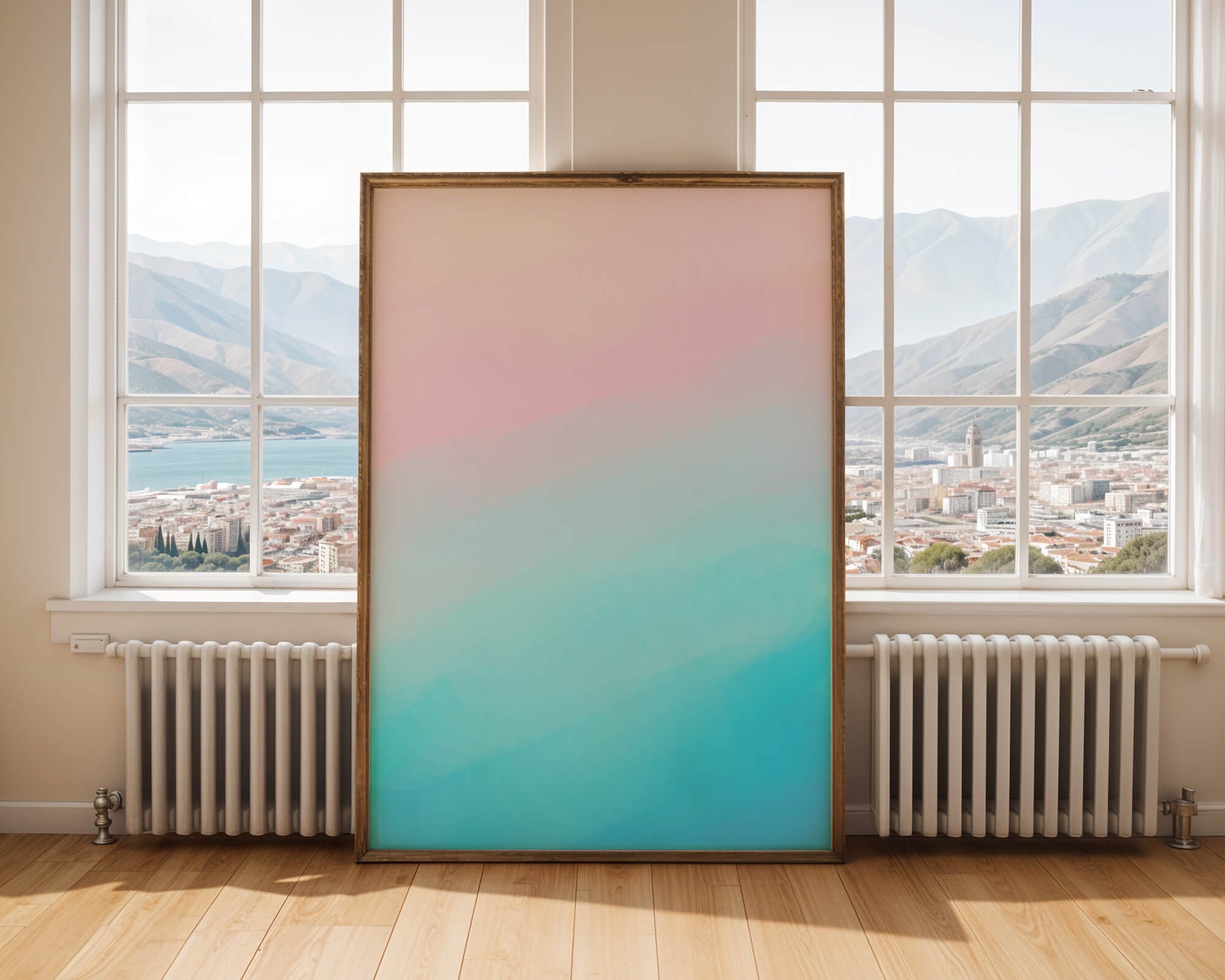 Pastel Gradient Background with Pink and Blue Hues