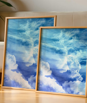 Cielo Azul Hermoso Con Majestuosas Nubes