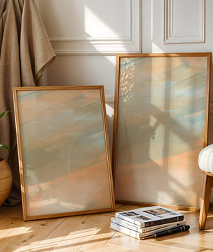 Tonos pastel abstractos con patrones de pinceladas