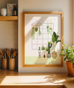 Decoración de interior con plantas colgantes y en macetas