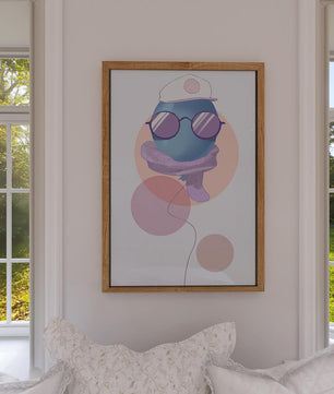 Colorful Balloon with Glasses in Modern Abstract Art - Mi tienda