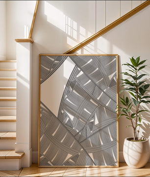 Detailed Abstract Geometric Pattern with Interwoven Stripes - Mi tienda