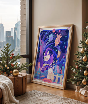 Whimsical zodiac scorpio scene with a magical theme