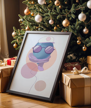 Colorful Balloon with Glasses in Modern Abstract Art - Mi tienda