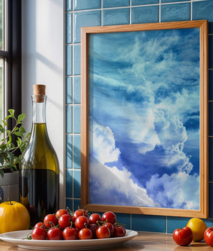 Cielo Azul Hermoso Con Majestuosas Nubes