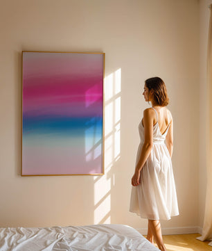 Vibrant Gradient with Pink and Blue Hues