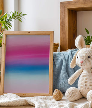 Vibrant Gradient with Pink and Blue Hues