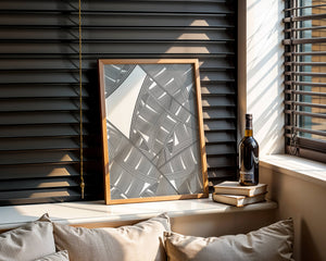 Detailed Abstract Geometric Pattern with Interwoven Stripes - Mi tienda