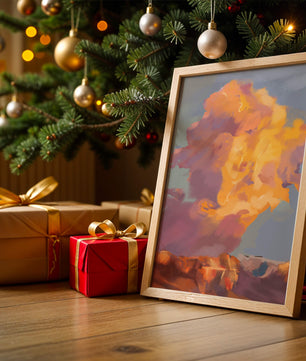 Vibrant sunset with dramatic clouds and rich colors