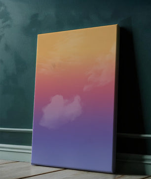 Pastel Sunset Sky with Soft Clouds and Gradient Hues