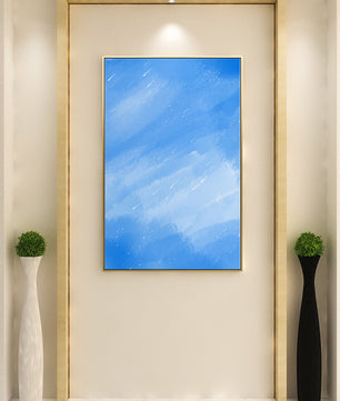 Fondo acuarela azul calmado con rayas y puntos de luz