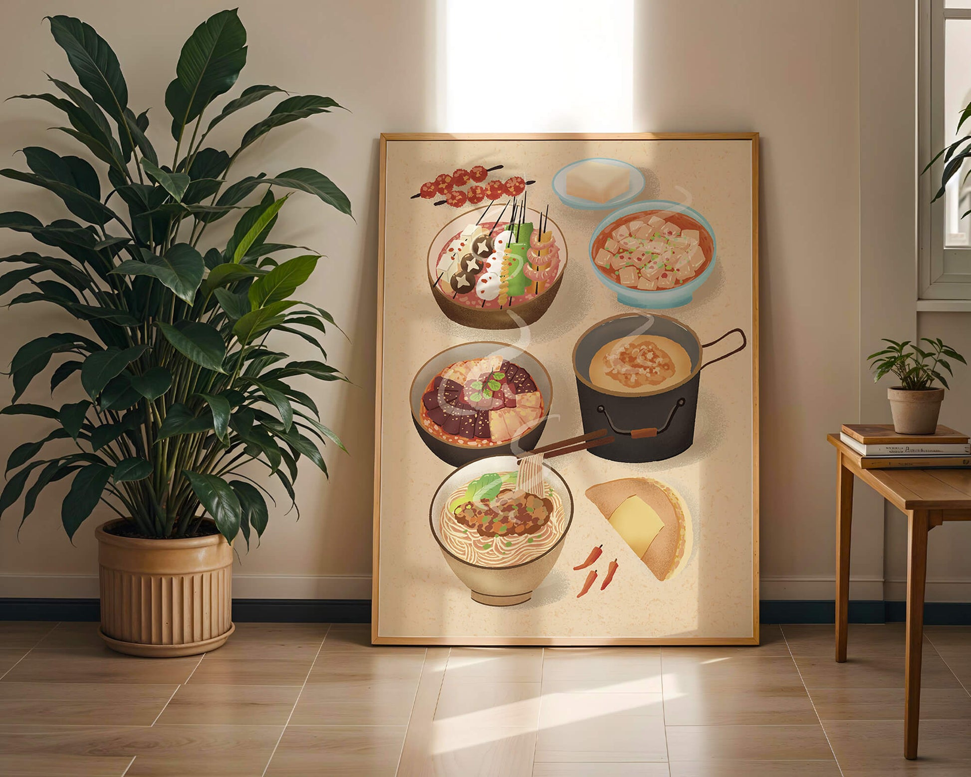 Delicious Array of Asian Cuisine with Various Dishes