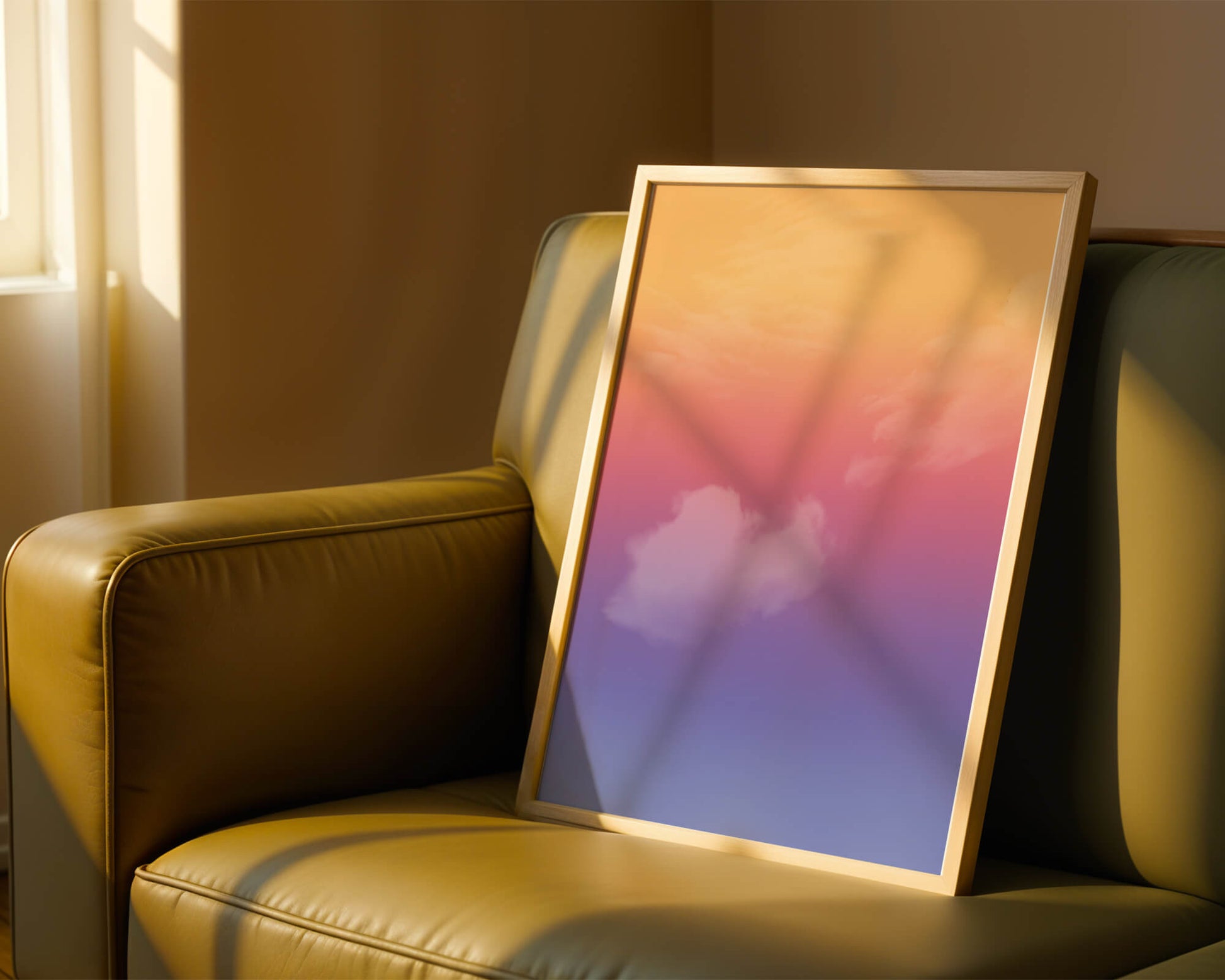 Pastel Sunset Sky with Soft Clouds and Gradient Hues