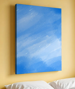 Fondo acuarela azul calmado con rayas y puntos de luz