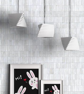Charming bunny illustration with hearts on black background