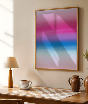 Vibrant Gradient with Pink and Blue Hues