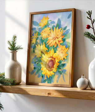 Sunflowers in Bright Sunlight