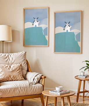 Windmill On A Sunny Hilltop