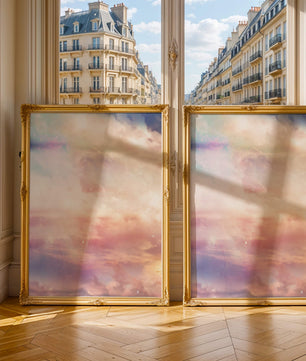 Dreamy Pastel Sky with Soft Clouds and Subtle Glow