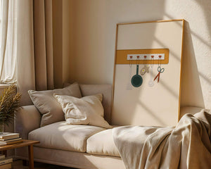 Kitchen Utensils Hanging on a Wall with Heart Hooks - Mi tienda