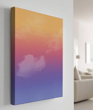 Pastel Sunset Sky with Soft Clouds and Gradient Hues
