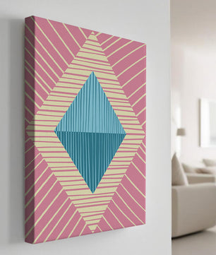Composition géométrique abstraite avec des couleurs pastel
