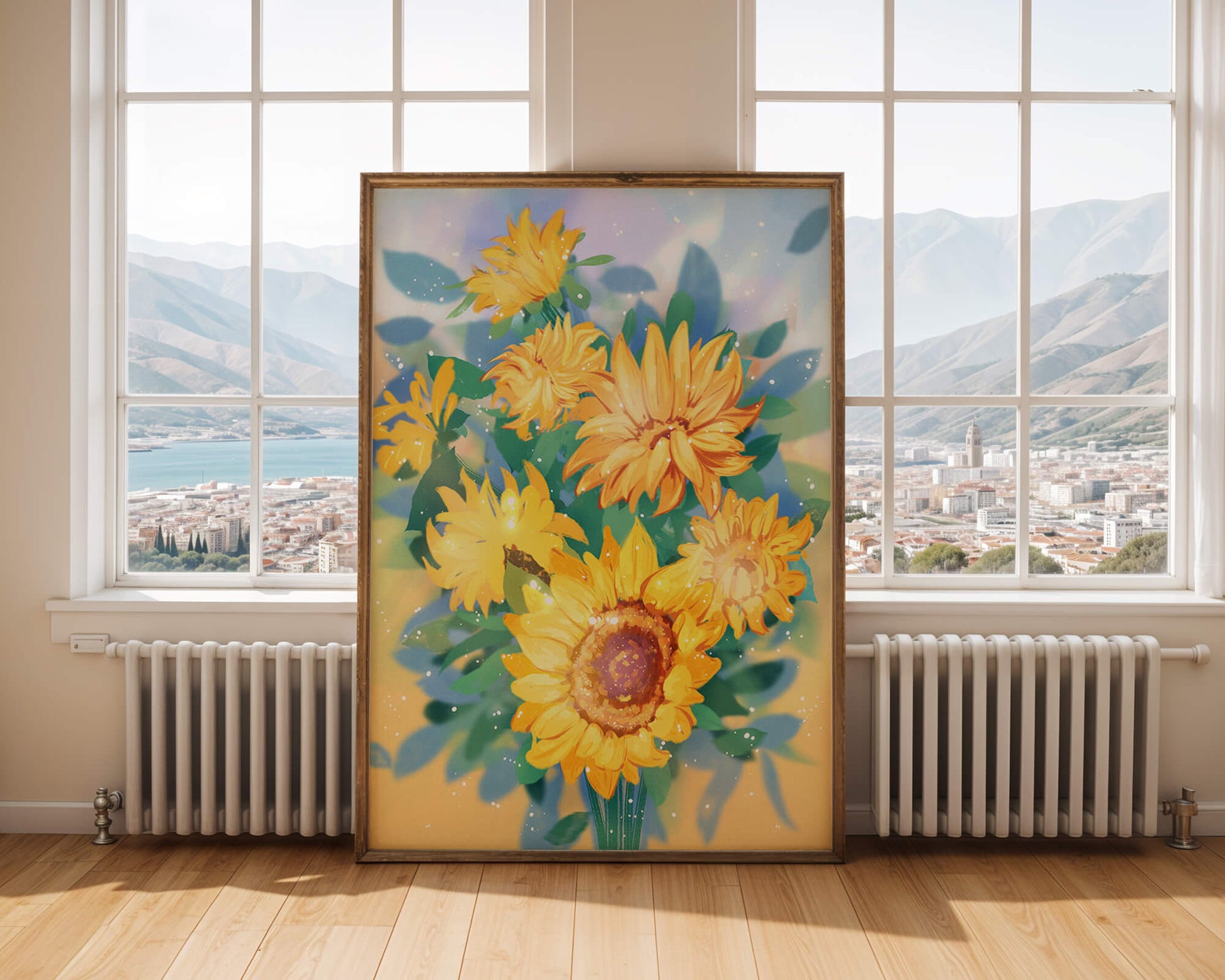 Sunflowers in Bright Sunlight
