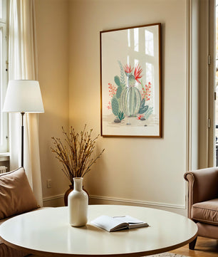Colorful Cactus Arrangement With Red Blooms And Desert Plants - Mi tienda