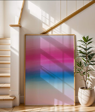 Vibrant Gradient with Pink and Blue Hues