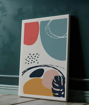 Abstract shapes and colors in modern art design