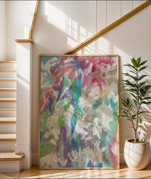 Ondas fluidas abstractas de colores con patrones texturizados