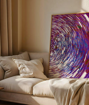 Dynamisches Spiralmuster mit lebendigen Farben