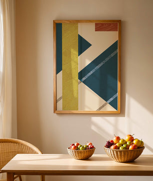 Zeitgenössische abstrakte geometrische Kunst mit lebendigen Farben