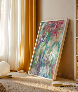 Ondas fluidas abstractas de colores con patrones texturizados