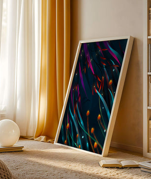 Abstract Underwater Fantasy with Glowing Elements and Vivid Colors