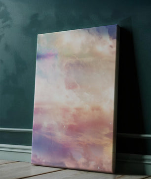 Dreamy Pastel Sky with Soft Clouds and Subtle Glow