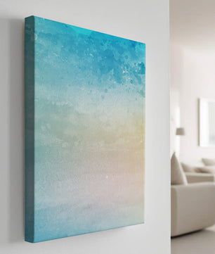 Fondo de acuarela pastel con degradado azul y beige