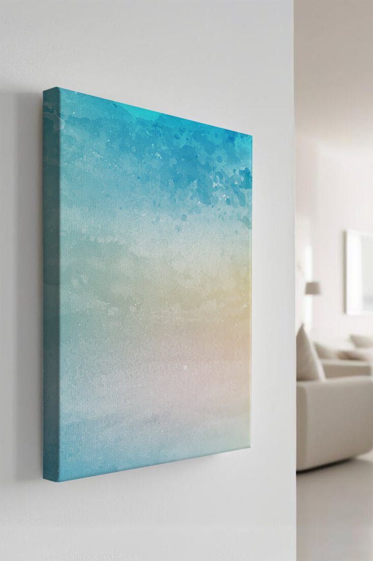 Pastel watercolor background with blue and beige gradient