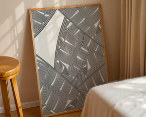 Detailed Abstract Geometric Pattern with Interwoven Stripes - Mi tienda