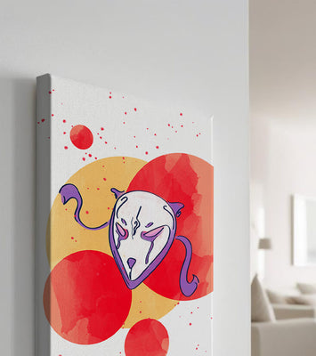 Abstract Mask with Artistic Colorful Background