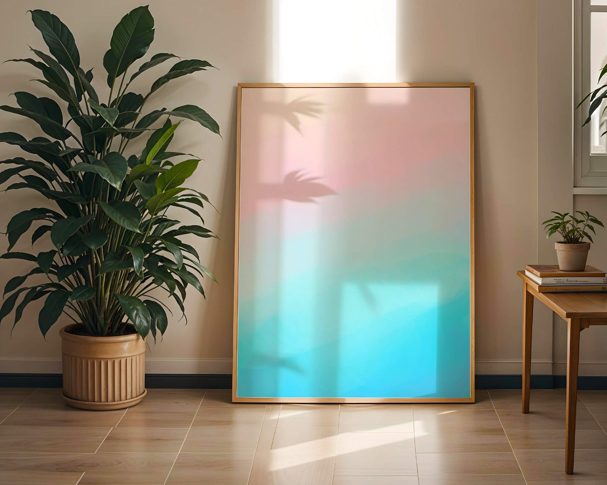 Pastel Gradient Background with Pink and Blue Hues