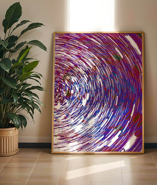 Dynamisches Spiralmuster mit lebendigen Farben