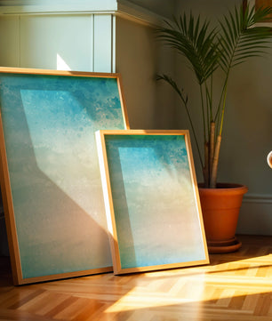 Fondo de acuarela pastel con degradado azul y beige